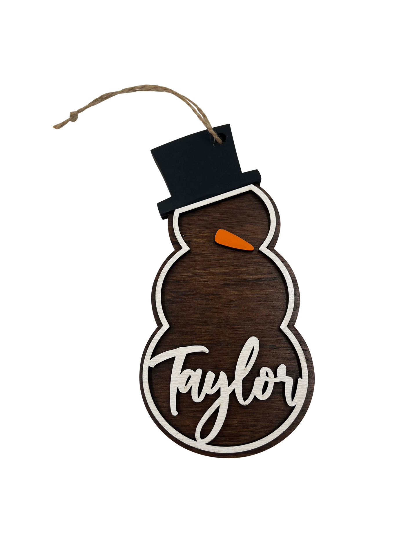 Personalized Wood Christmas Ornaments | Christmas Tree Decorations with Custom Reindeer, Snowman, & Monster Designs