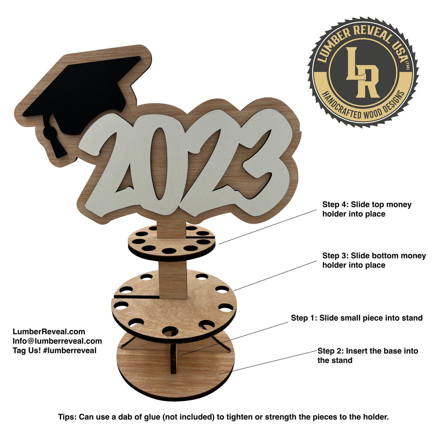Personalized Money Holder for Cash Gift to Celebrate Graduation or Birthday