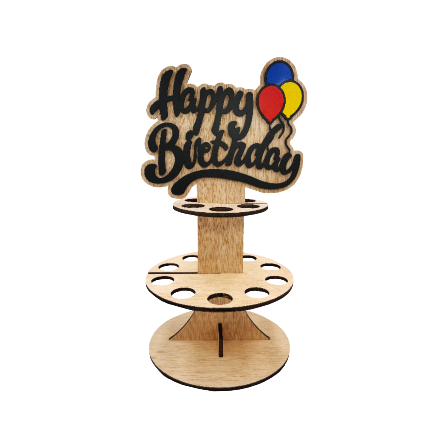 Lumber Reveal USA Mini Liquor Bottle Cake Display Shelf for 21st Birthday or Other Ages
