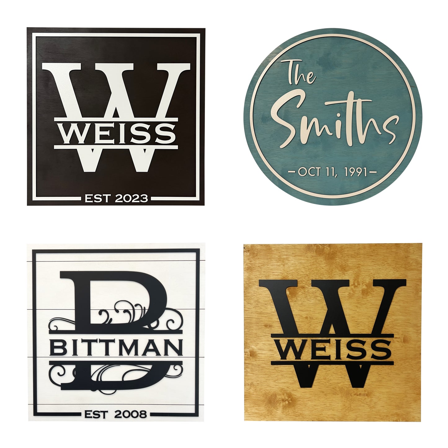 Personalized Family Name Custom Signs for Home Decor