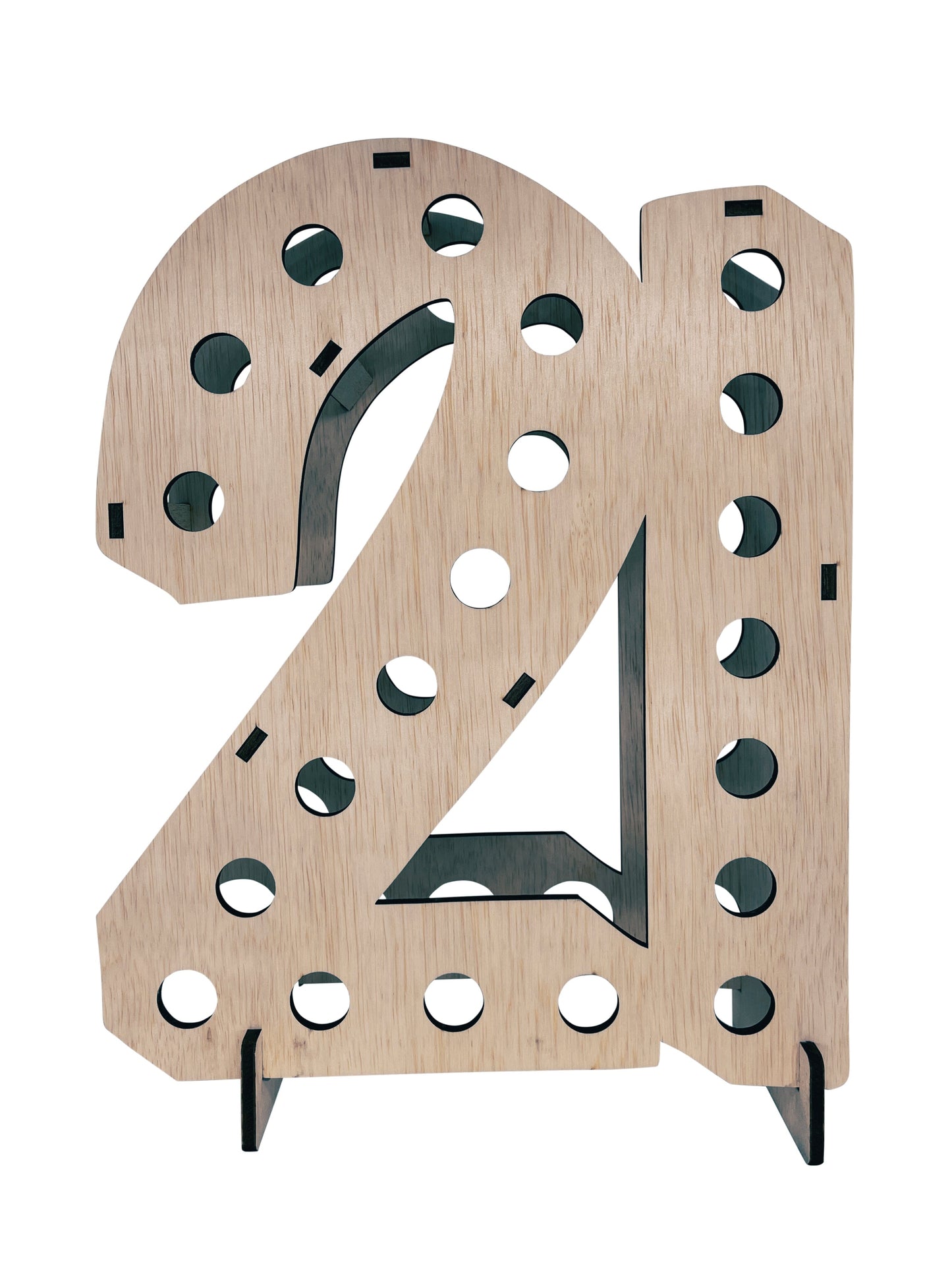 Mini Liquor Bottle Display Shelf For 21st Birthday Party & Celebration Lumber Reveal USA