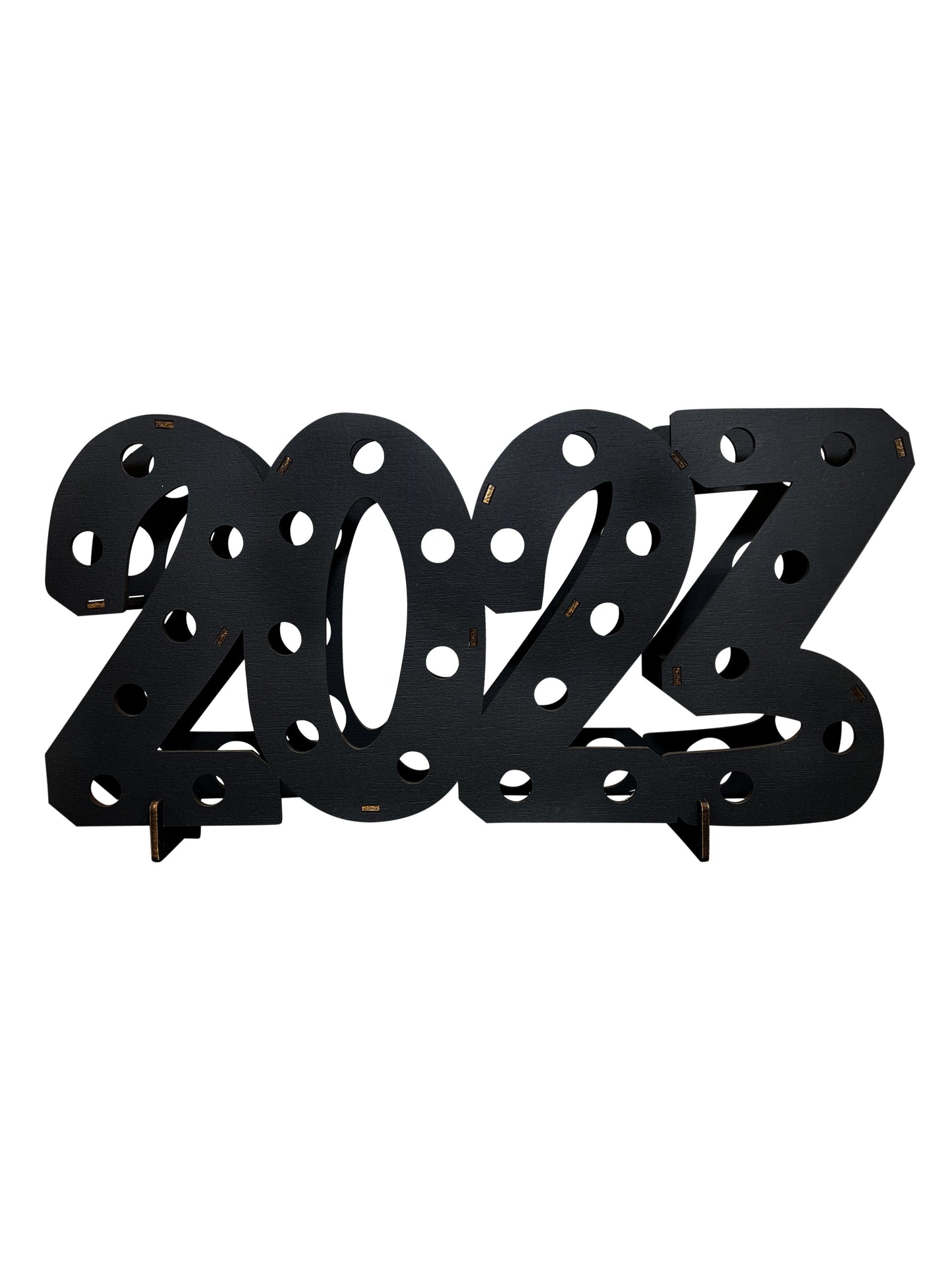 New Years Mini Bottle Holder Party & Celebration Lumber Reveal USA Black