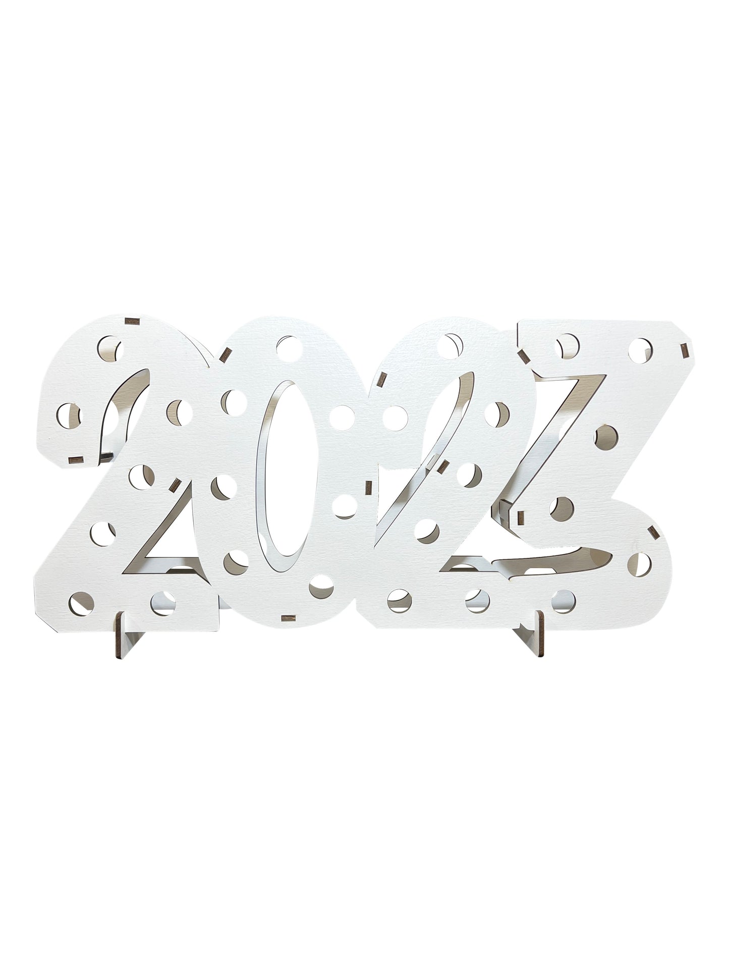 New Years Mini Bottle Holder Party & Celebration Lumber Reveal USA White