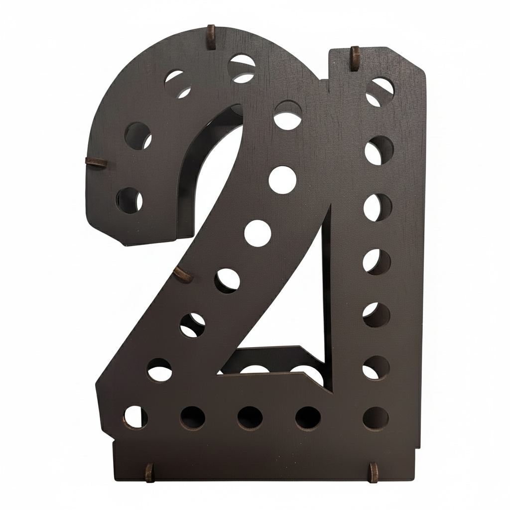 Personalized 21st Birthday Shot Bottle Holder | Holds 21 Mini Liquor Bottles