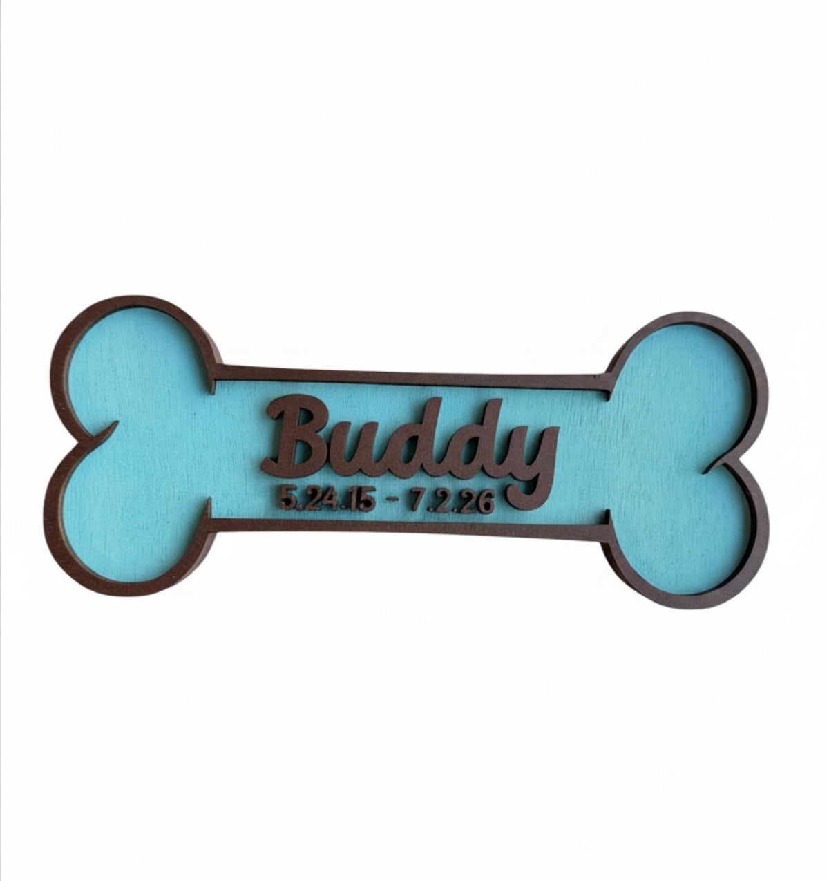 Personalized Dog Bone Name Sign: Laser Cut Bone, Personalized Pet Crate Decor