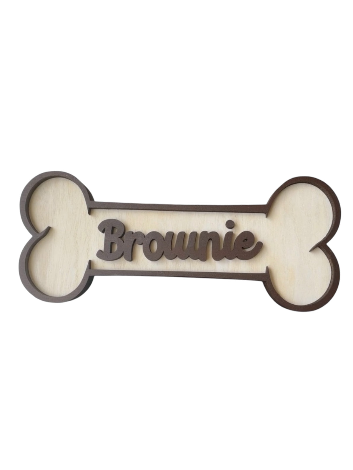 Personalized Dog Bone Name Sign: Laser Cut Bone, Personalized Pet Crate Decor