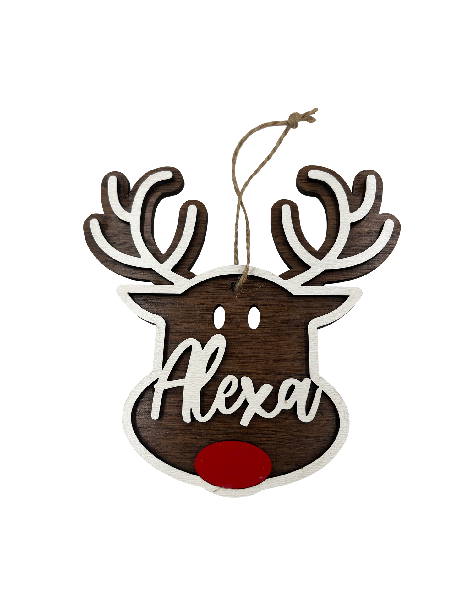 Personalized Wood Christmas Ornaments | Christmas Tree Decorations with Custom Reindeer, Snowman, & Monster Designs