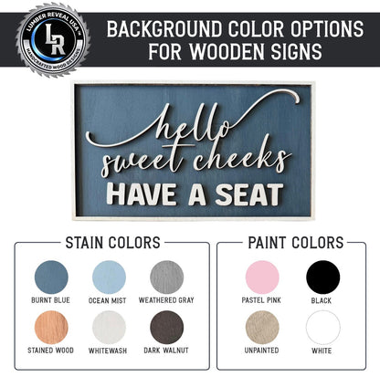 Wooden 'Your Throne Awaits' Customized Bathroom Art | 14 Colors
