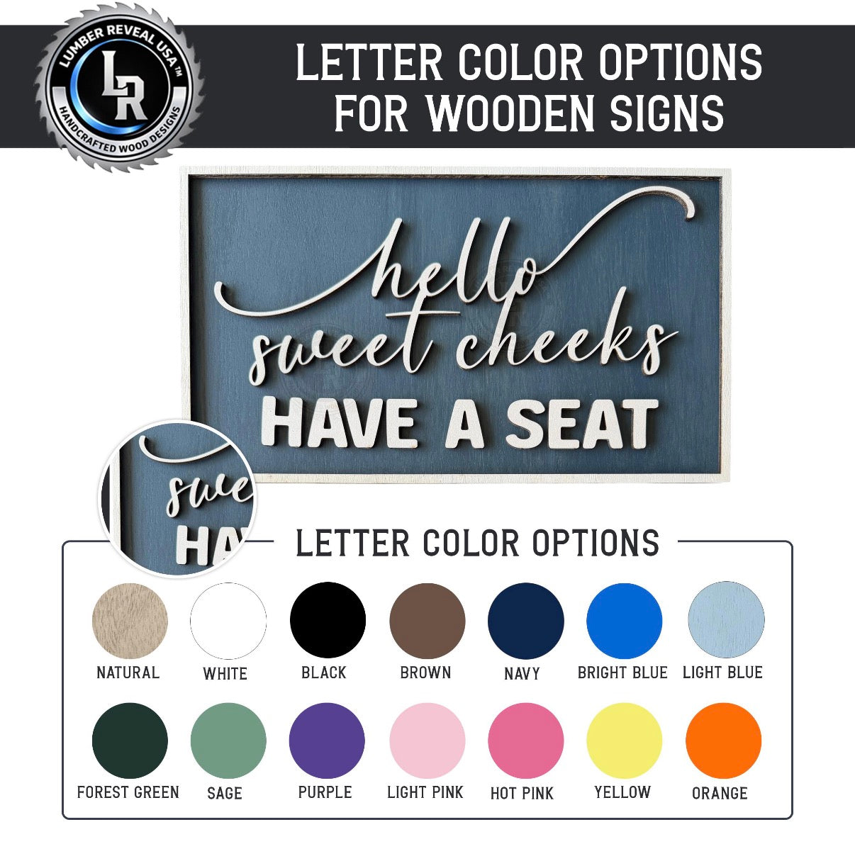 Wooden 'Your Throne Awaits' Customized Bathroom Art | 14 Colors