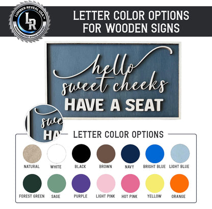 Wooden 'Your Throne Awaits' Customized Bathroom Art | 14 Colors