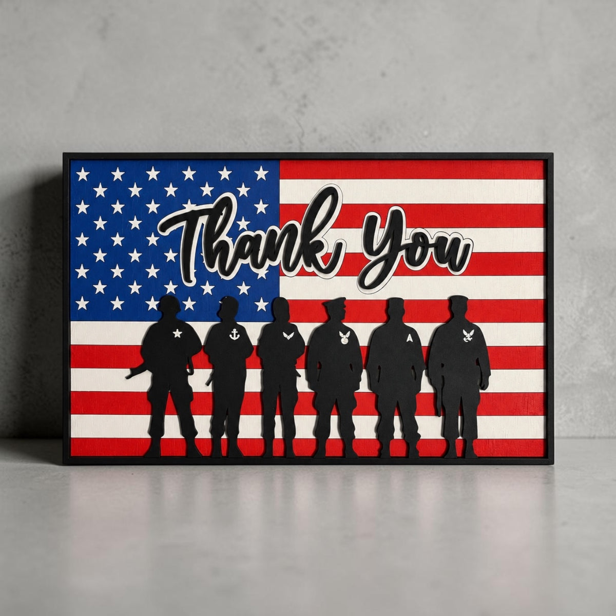 Thank You for Your Service Military Plaque | Personalized Thank You For Soldiers & Veterans