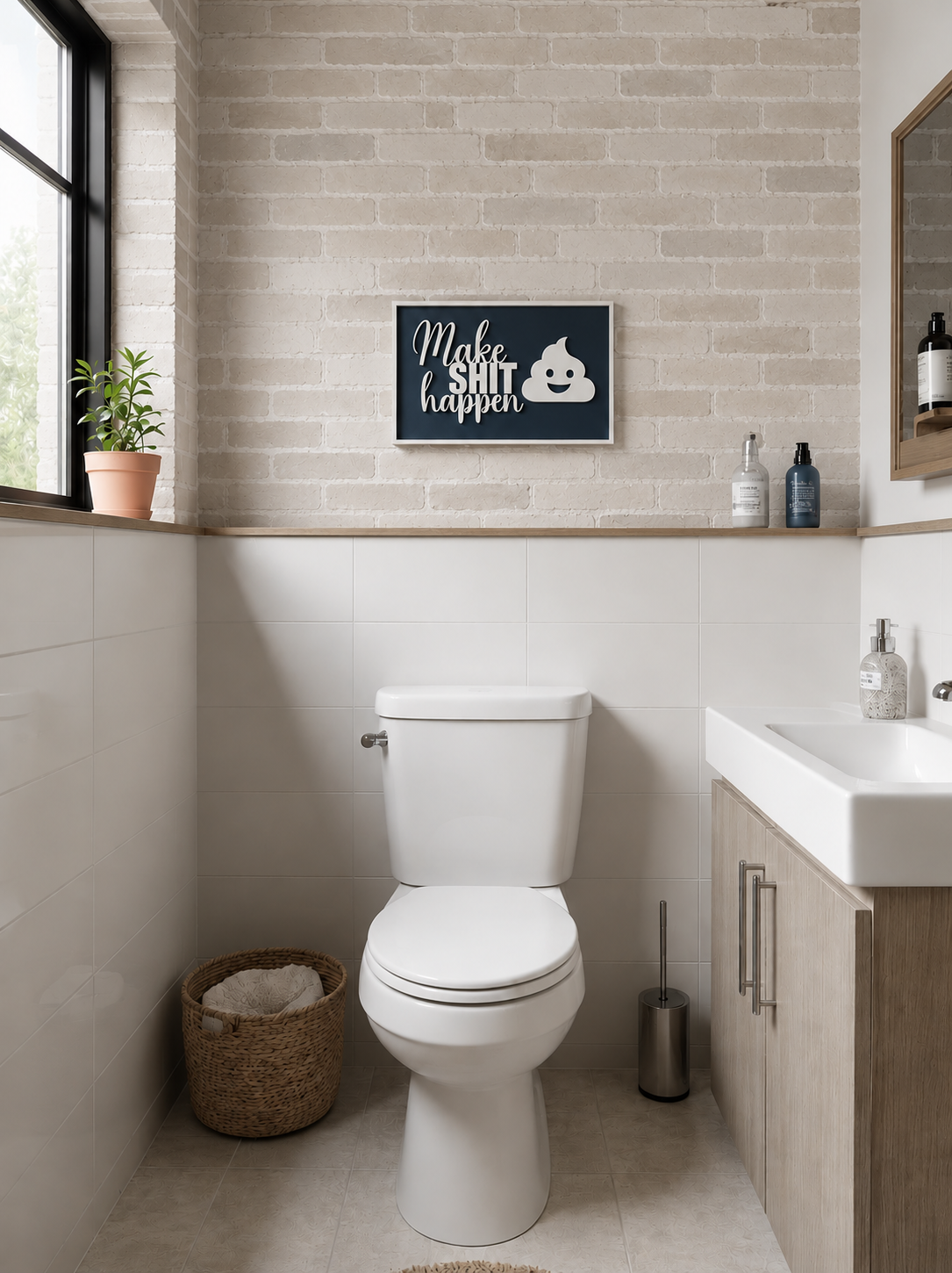 Wooden 'Make Shit Happen' Customized Art | 14 Colors