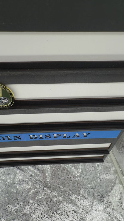 American Flag Challenge Coin Display | Wood Challenge Coin Holder