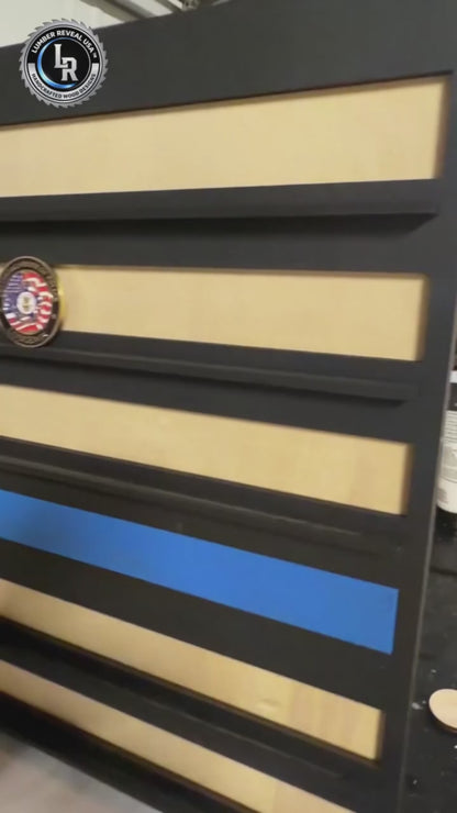 American Flag Challenge Coin Display | Wood Challenge Coin Holder