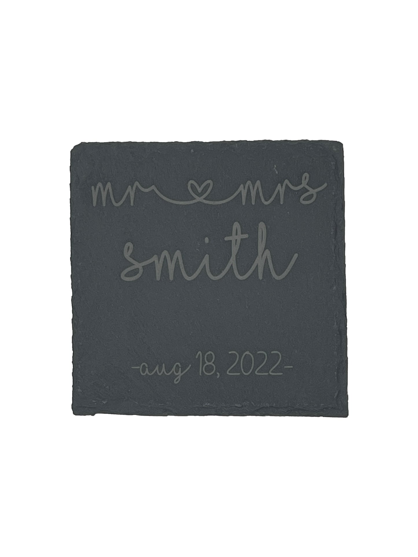 Custom Slate Coasters - Set of 4 Plus Holder