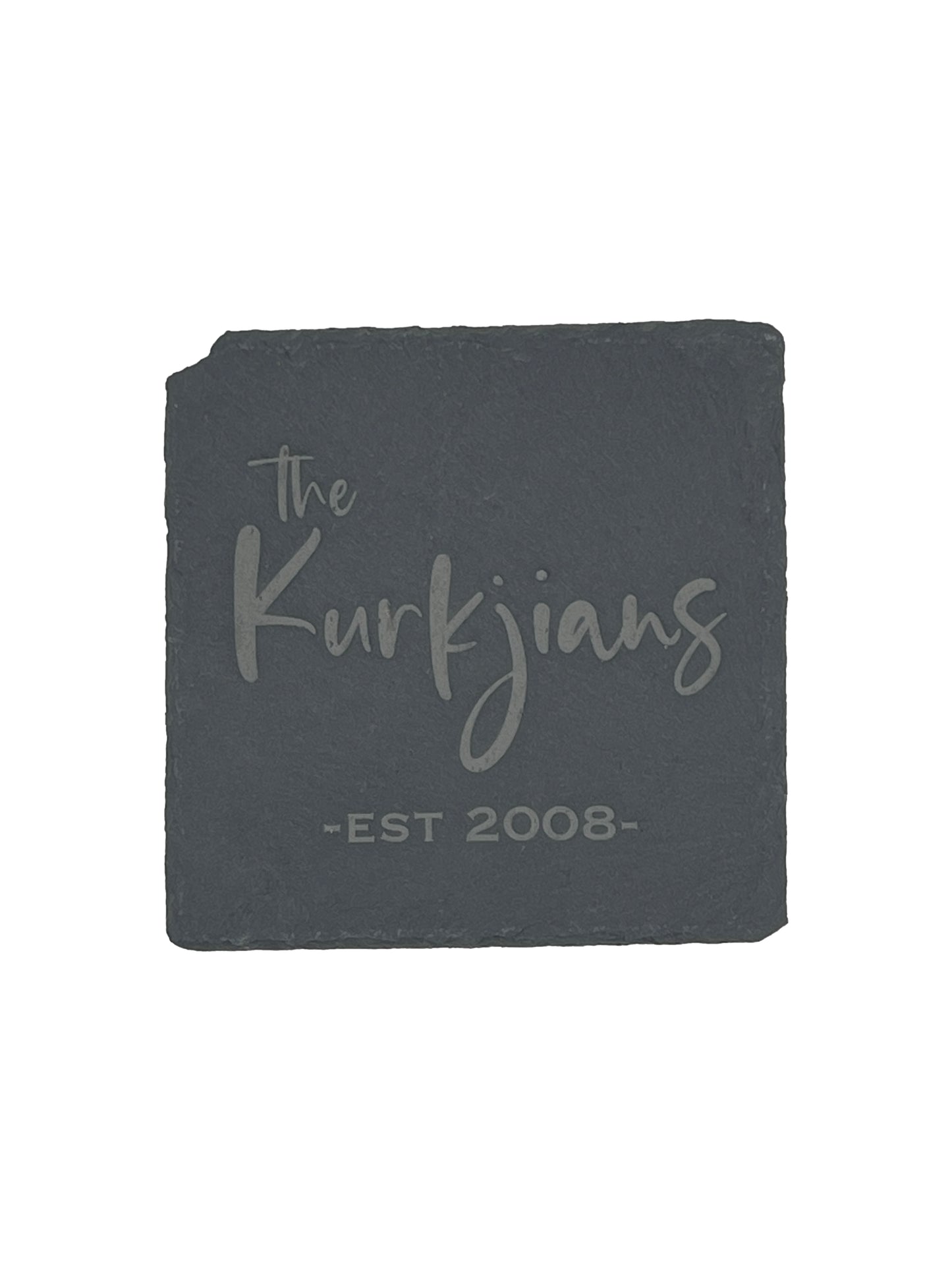 Custom Slate Coasters - Set of 4 Plus Holder