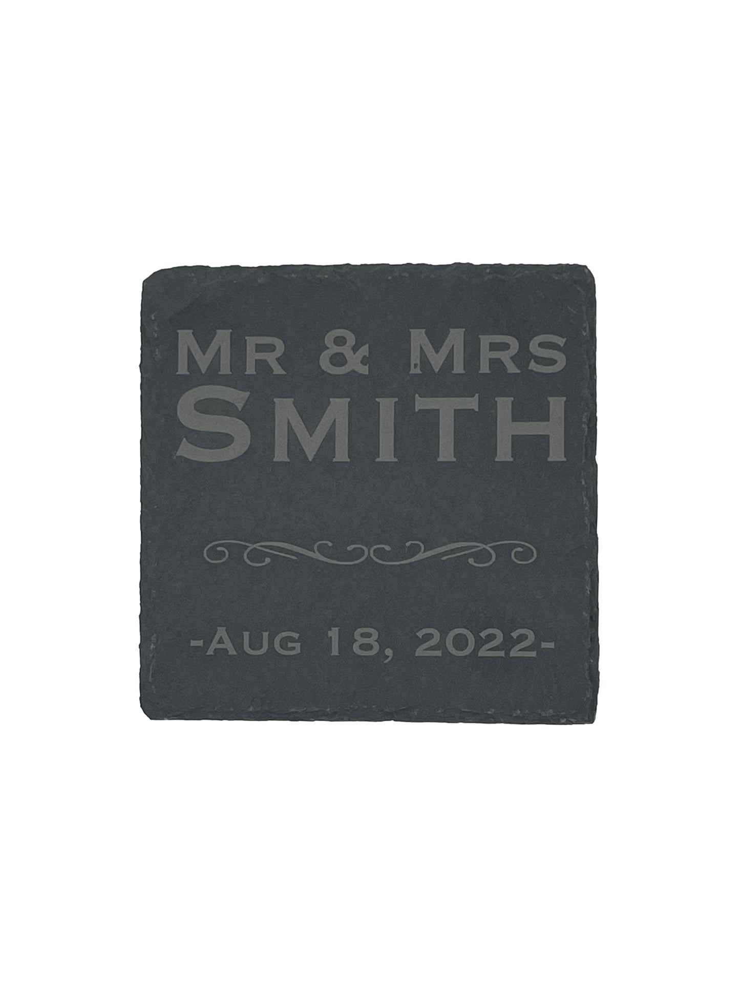 Custom Slate Coasters - Set of 4 Plus Holder