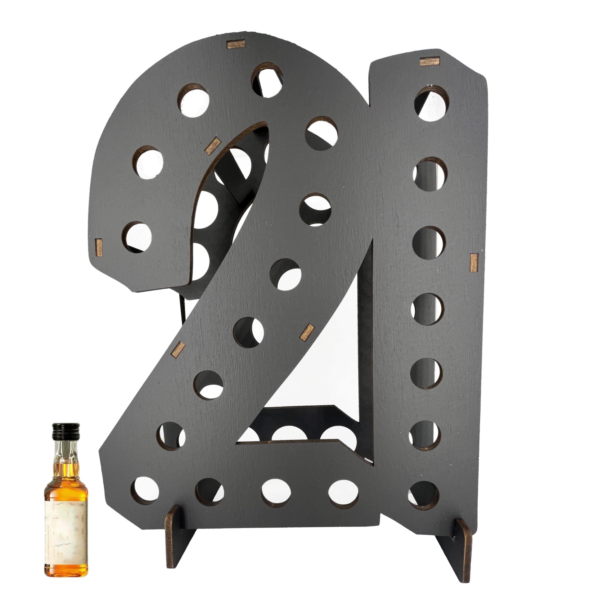 Custom Birthday Age or Year Mini Bottle Holders Party & Celebration Lumber Reveal USA 