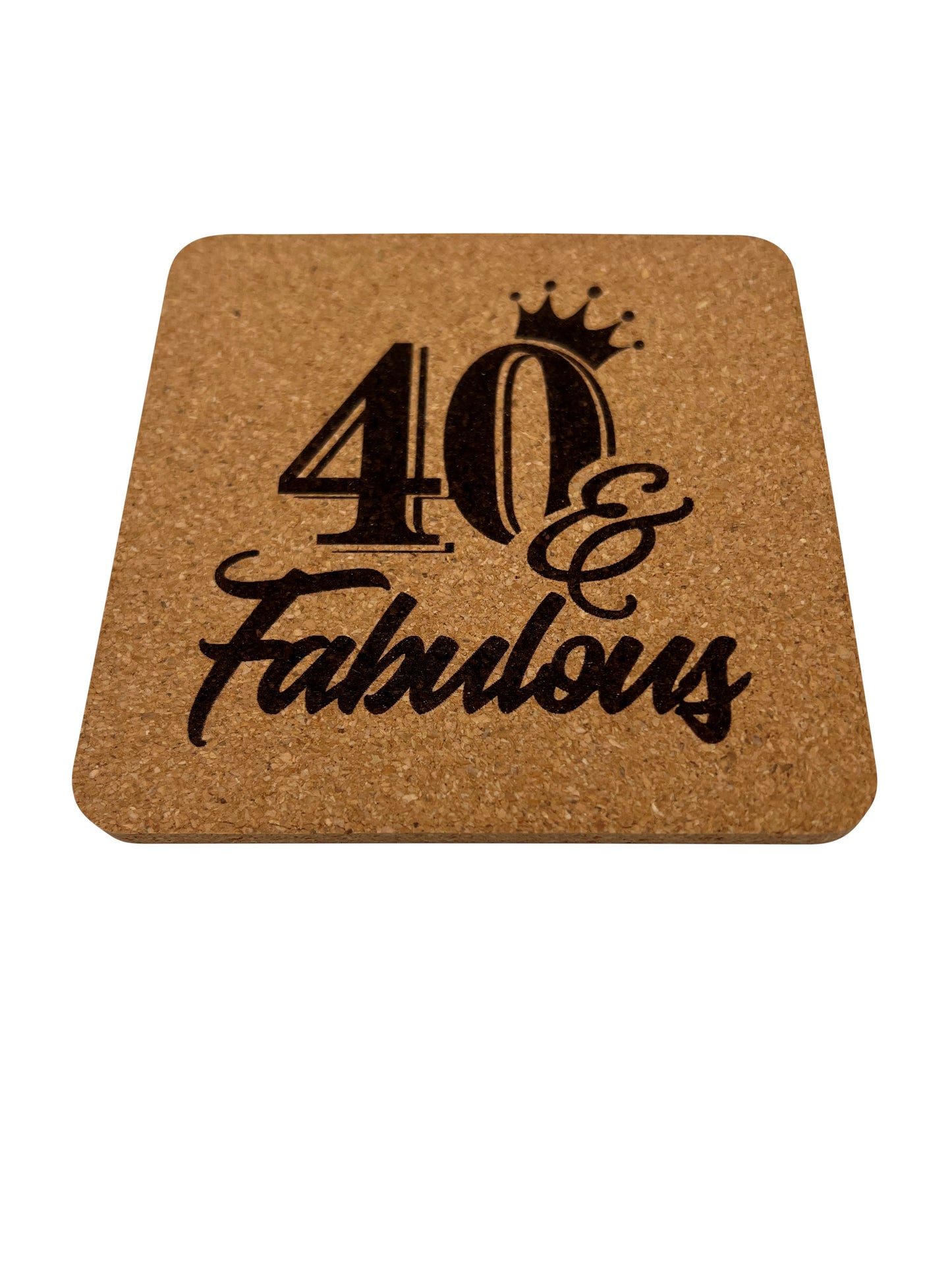 Custom Coaster - Made from Cork - Set of 4 Plus Holder Bar Accessories Lumber Reveal USA 