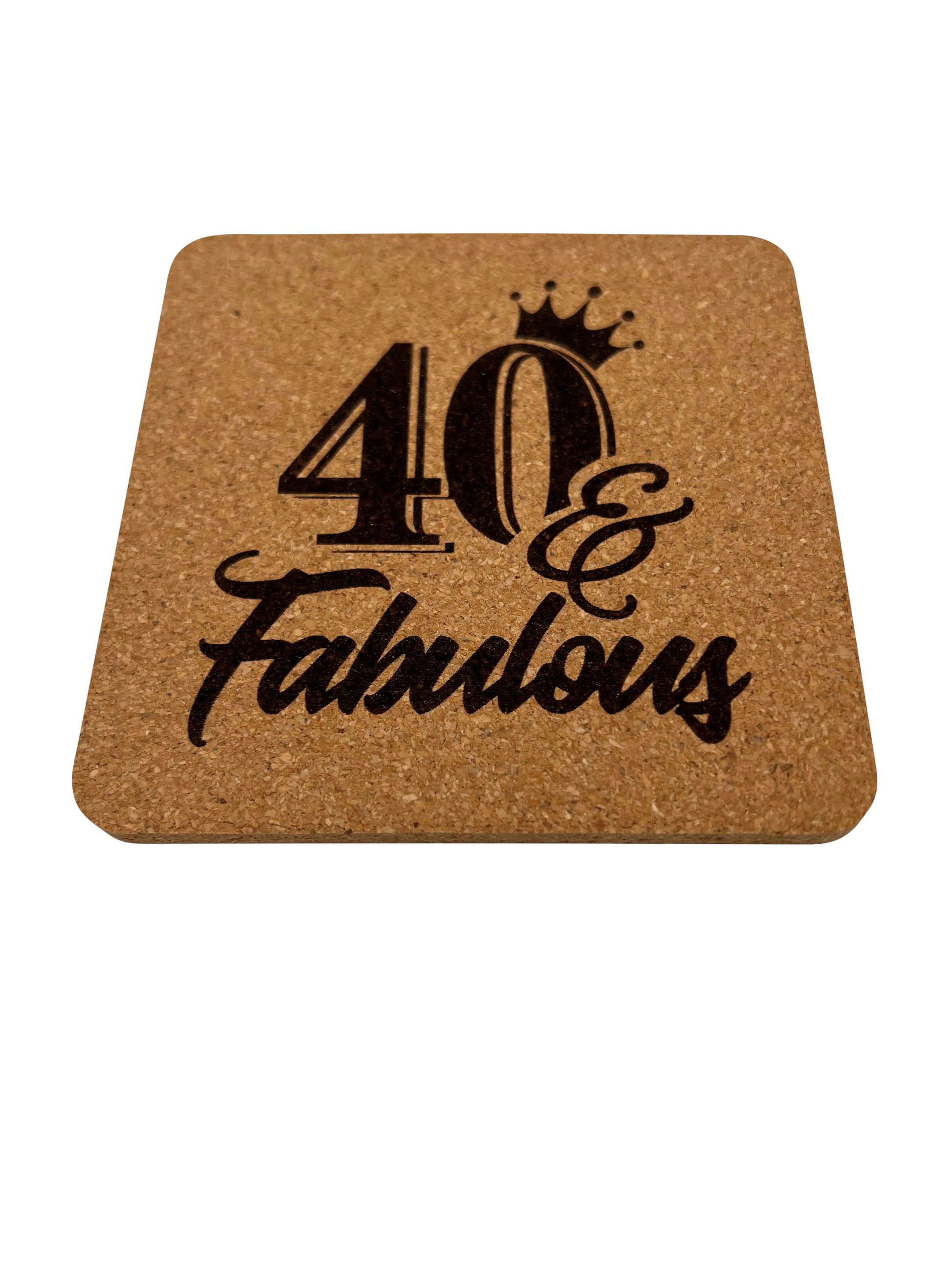 Custom Coaster - Made from Cork - Set of 4 Plus Holder Bar Accessories Lumber Reveal USA 
