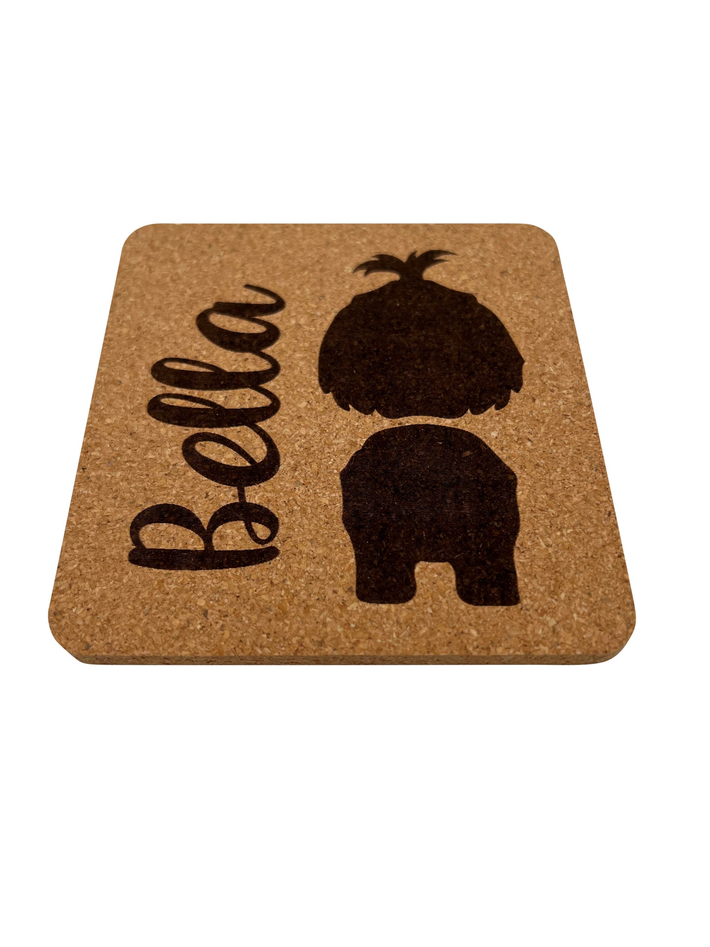 Custom Coaster - Made from Cork - Set of 4 Plus Holder Bar Accessories Lumber Reveal USA 