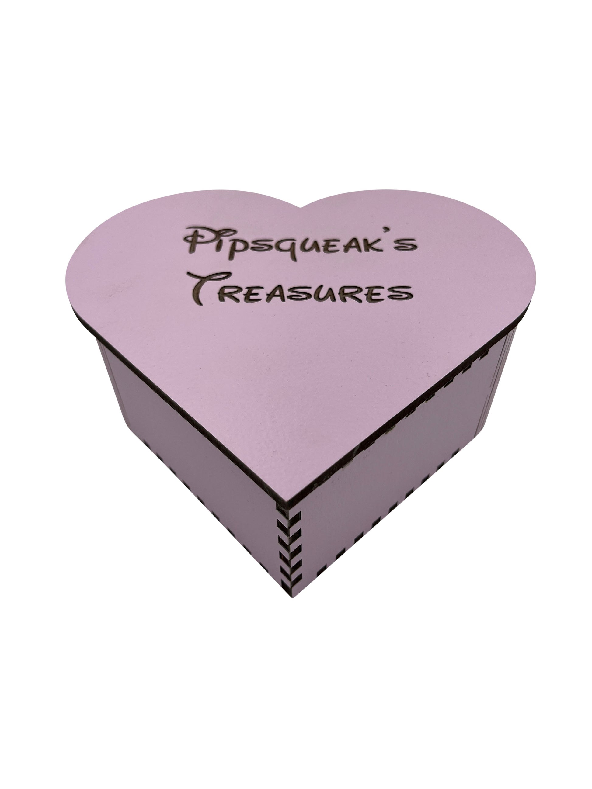 Custom Keepsake Heart Shaped Box Container Lumber Reveal USA 