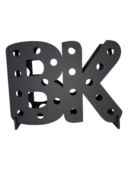 Custom Letters Mini Bottle Holder - 4 Digit Max Party & Celebration Lumber Reveal USA 