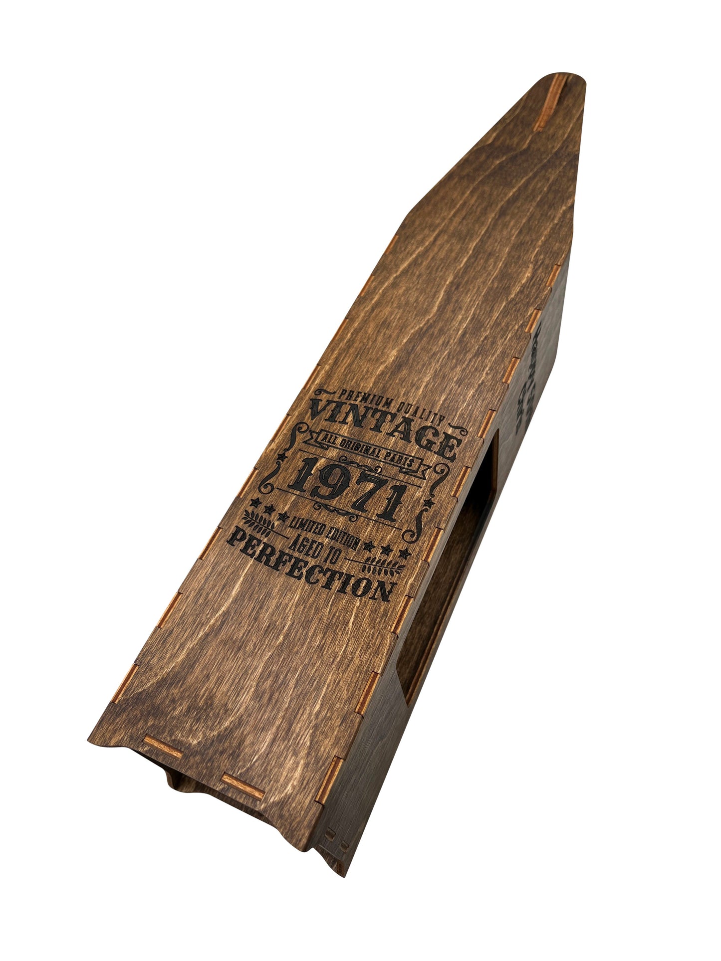 Custom Wooden Wine Bottle Holder Party & Celebration Lumber Reveal USA 