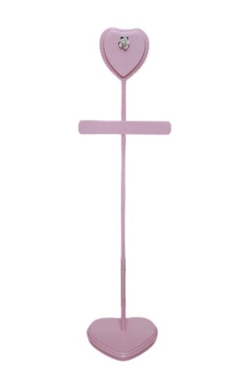 Flower Baby Shower Centerpiece - Dress Hanger Apparel & Accessories lumberlabusa Pink Heart 
